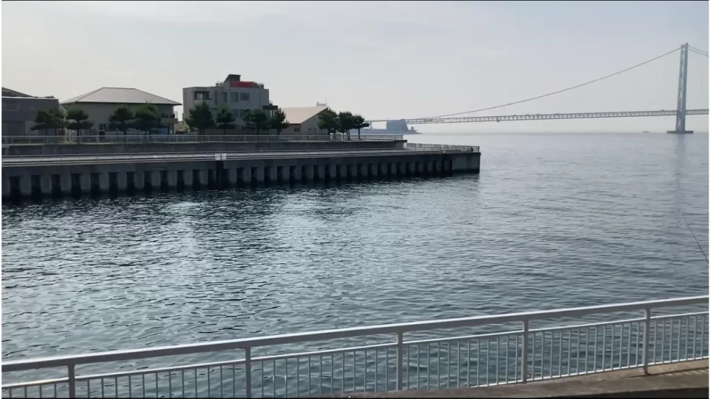 大蔵海岸の朝霧川河口の釣りポイント