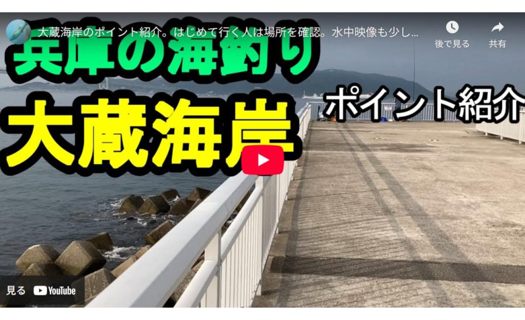 大蔵海岸のyoutube動画の地上編