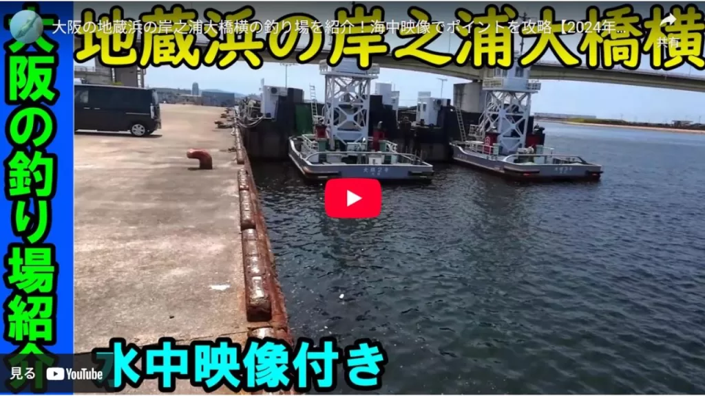地蔵浜の岸之浦大橋の釣り場紹介のyoutube動画