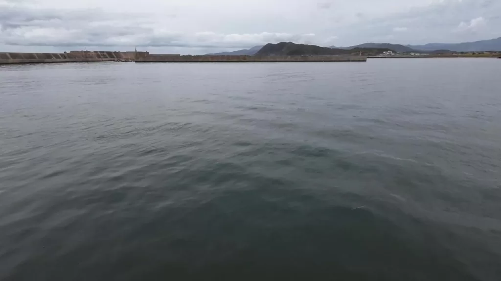 浅茂川漁港大波止のポイント③:漁港から対岸の画像